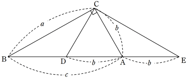 三平方の定理の証明 相似を利用した証明３ Fukusukeの数学めも