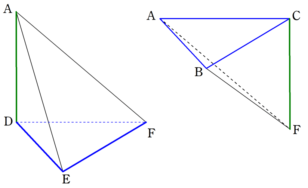 三角錐と三角柱の関係①