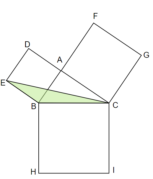 ＜図４＞　 $~\triangle CEB~$ 