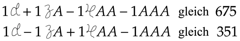 シュティーフェルによる立式