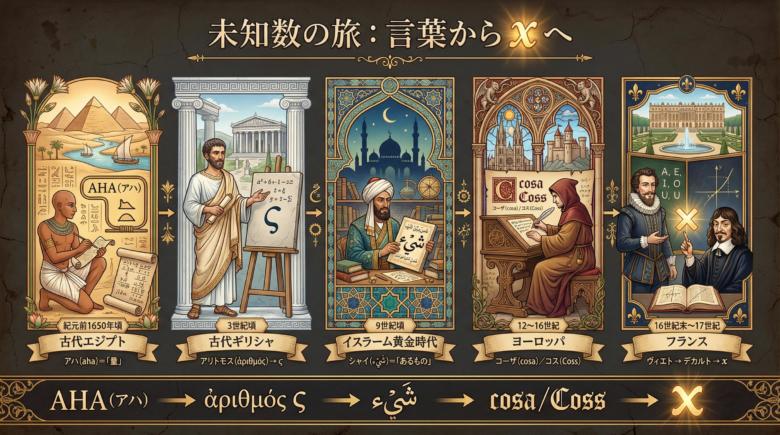 未知数の表し方の変遷